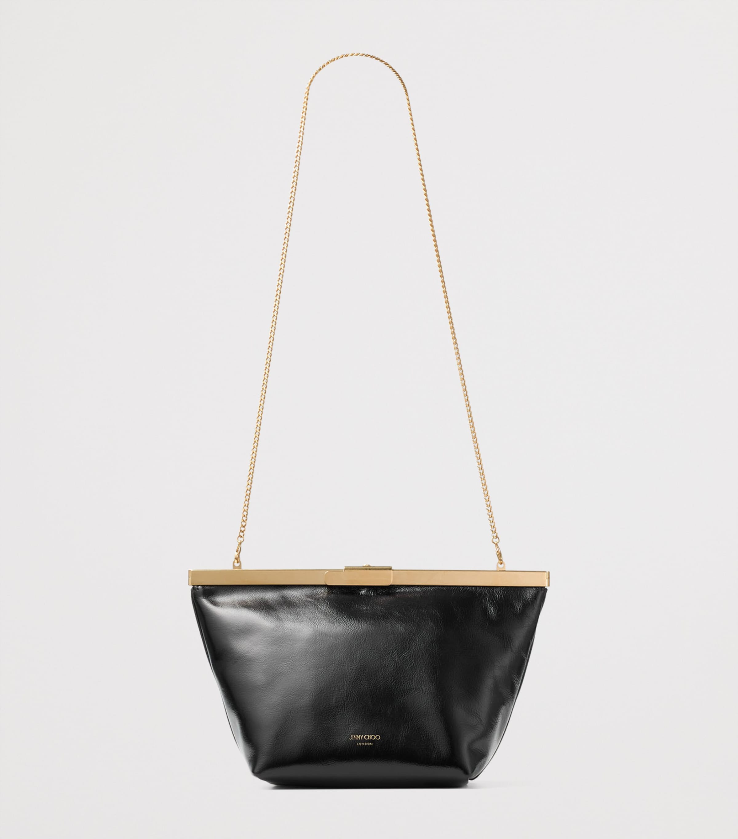 Jimmy Choo leather Ganache clutch bag, imported from the UK