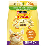 Go-Cat Senior Dry Cat Food Chicken Rice And Veg 2kg All bigger packs Sainsburys   