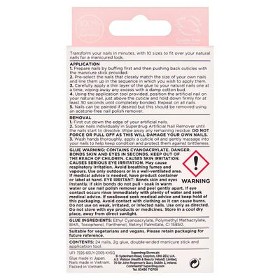 Superdrug Finishing Touches Faux Ongles French Manucure Courte
