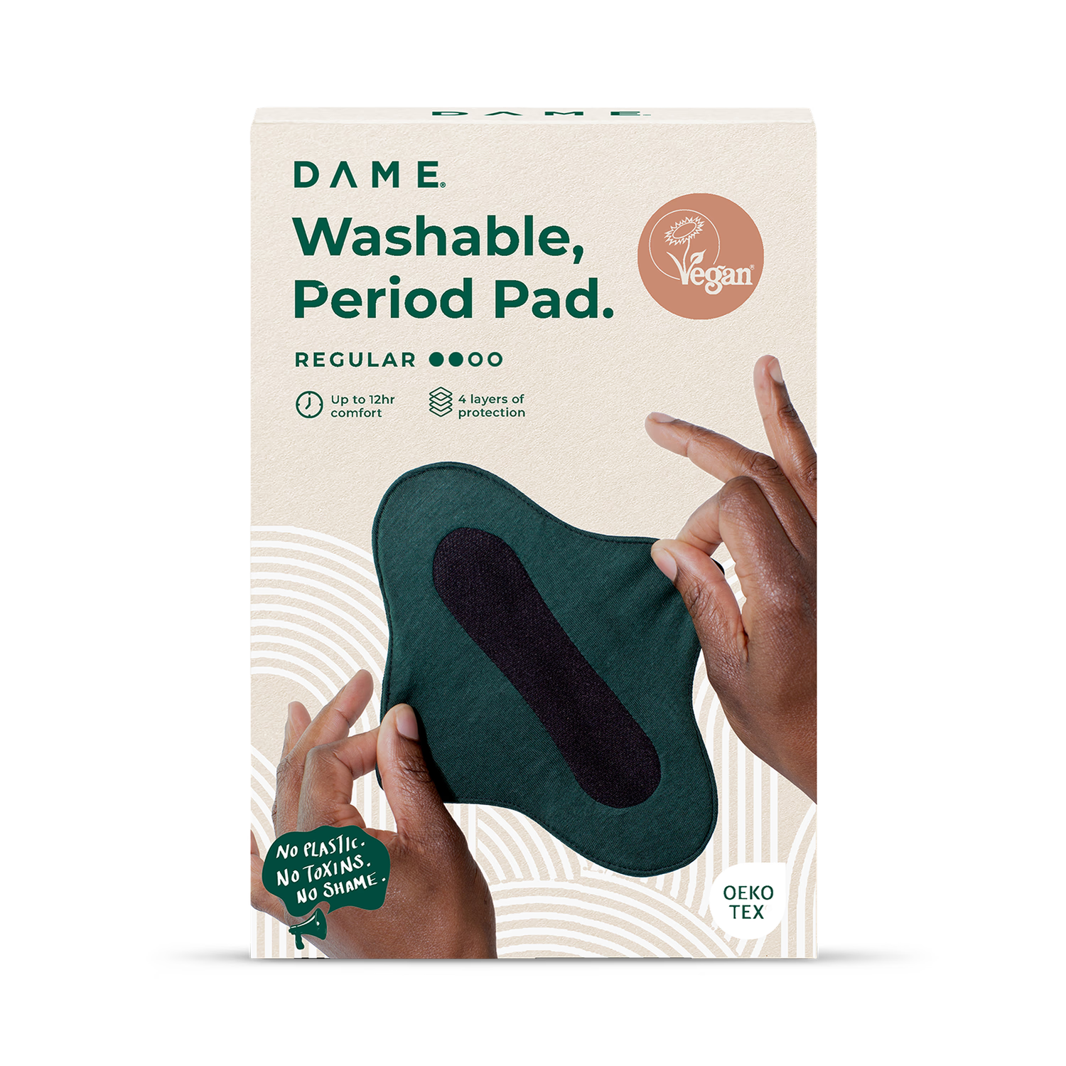 Compresa menstrual lavable DAME Regular - Producto británico