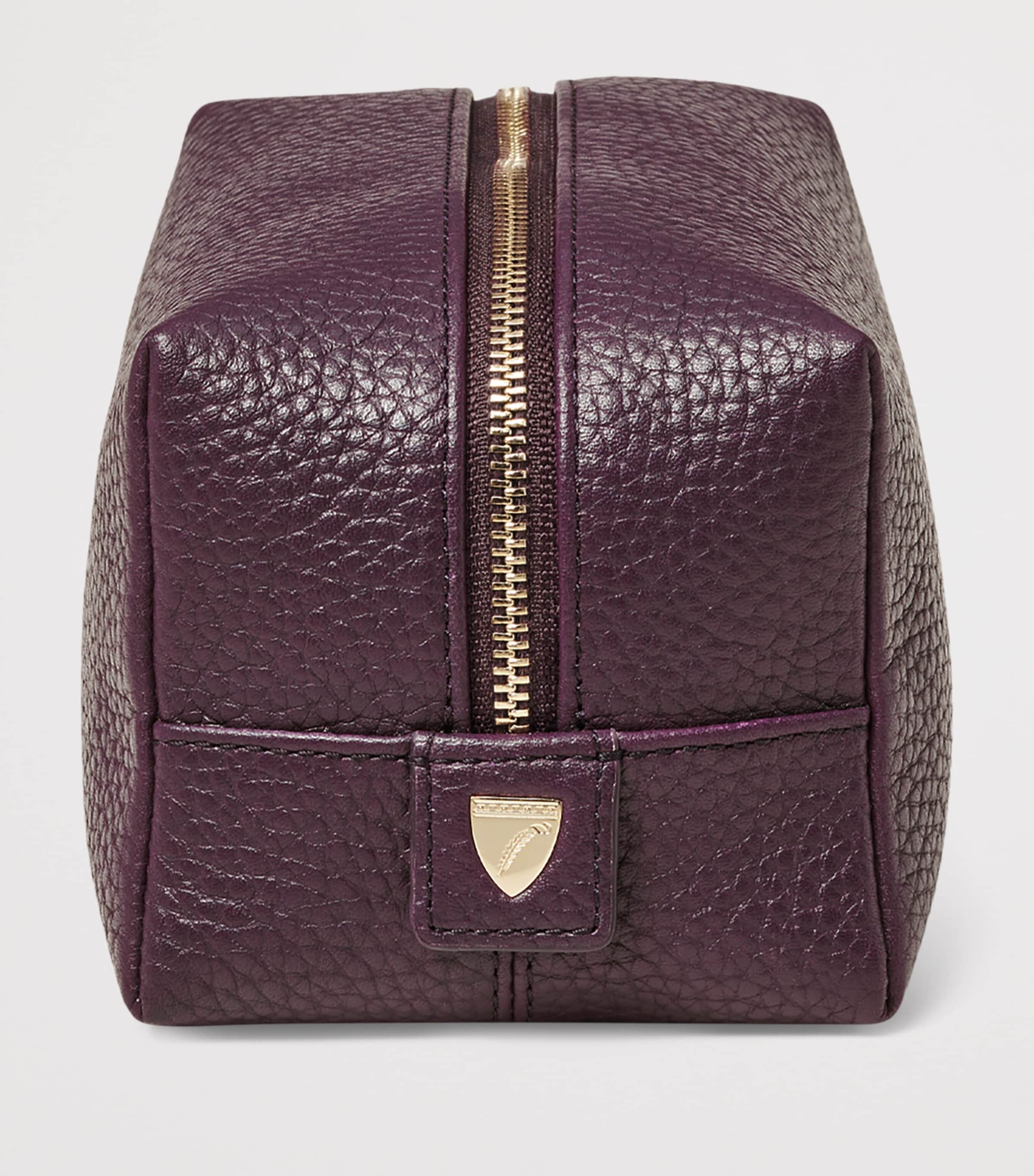 Aspinal of London medium leather cosmetic case - British product