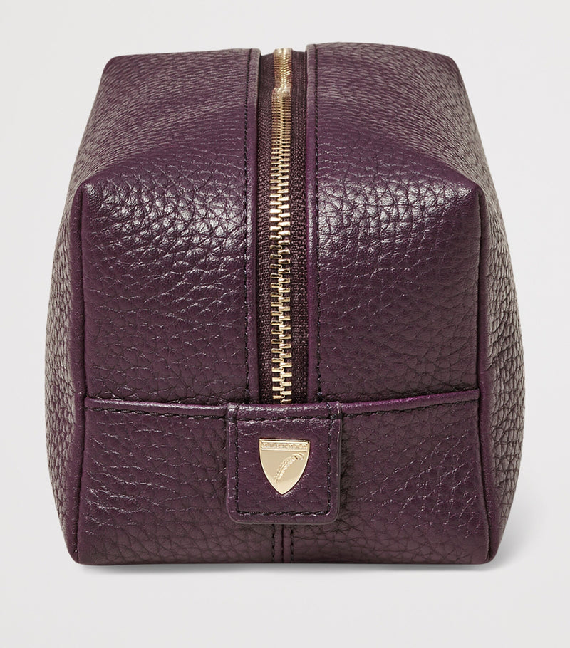 Aspinal of London medium leather cosmetic case - British product
