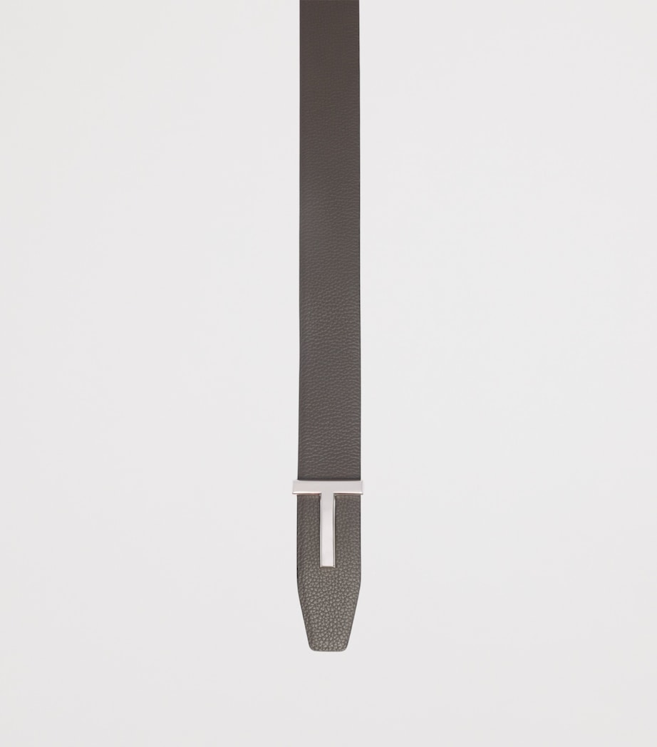 TOM FORD Leather T Icon Belt, imported from the UK