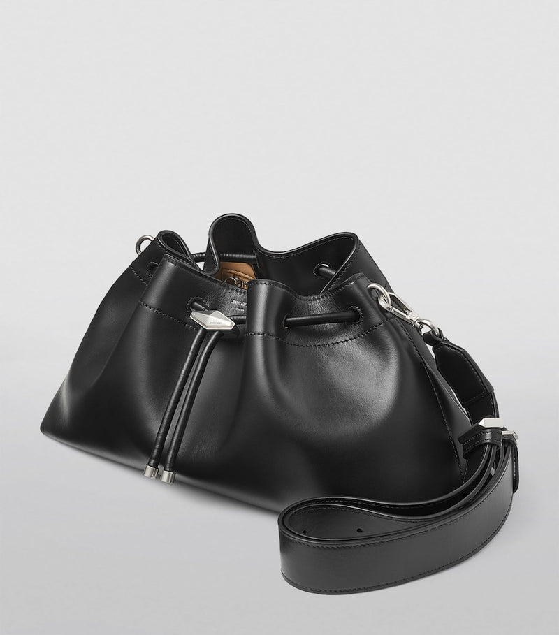 Jimmy Choo Cinch bucket bag leather chain drawstring, UK version