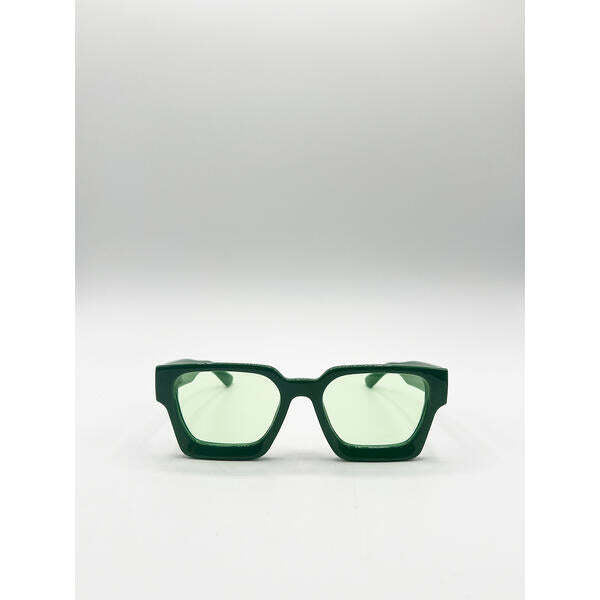 SVNX Square Retro Mint Green Sunglasses, UK version