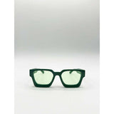 SVNX Square Retro Mint Green Sunglasses, UK version