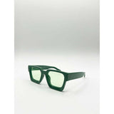 SVNX Square Retro Mint Green Sunglasses, UK version