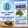 Morish Snacks organic seaweed snacks sea salt 5x4g, UK version
