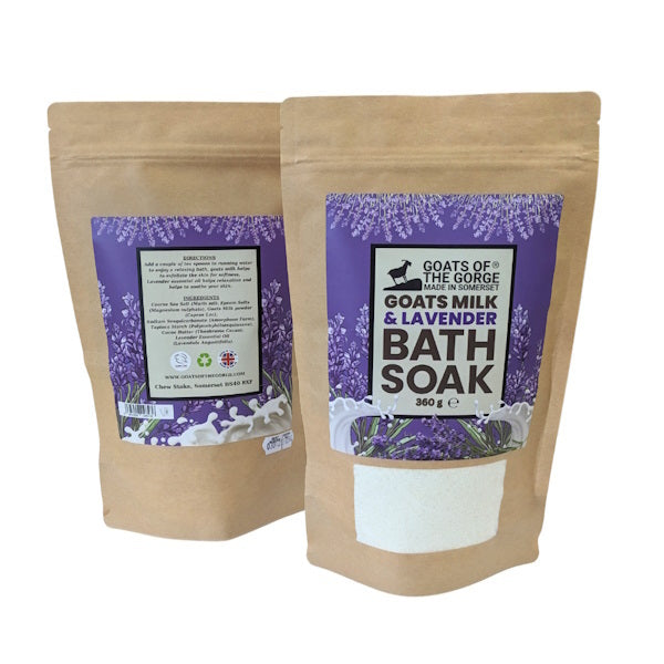 Goats of the Gorge lavender bath soak 360g (British brand)