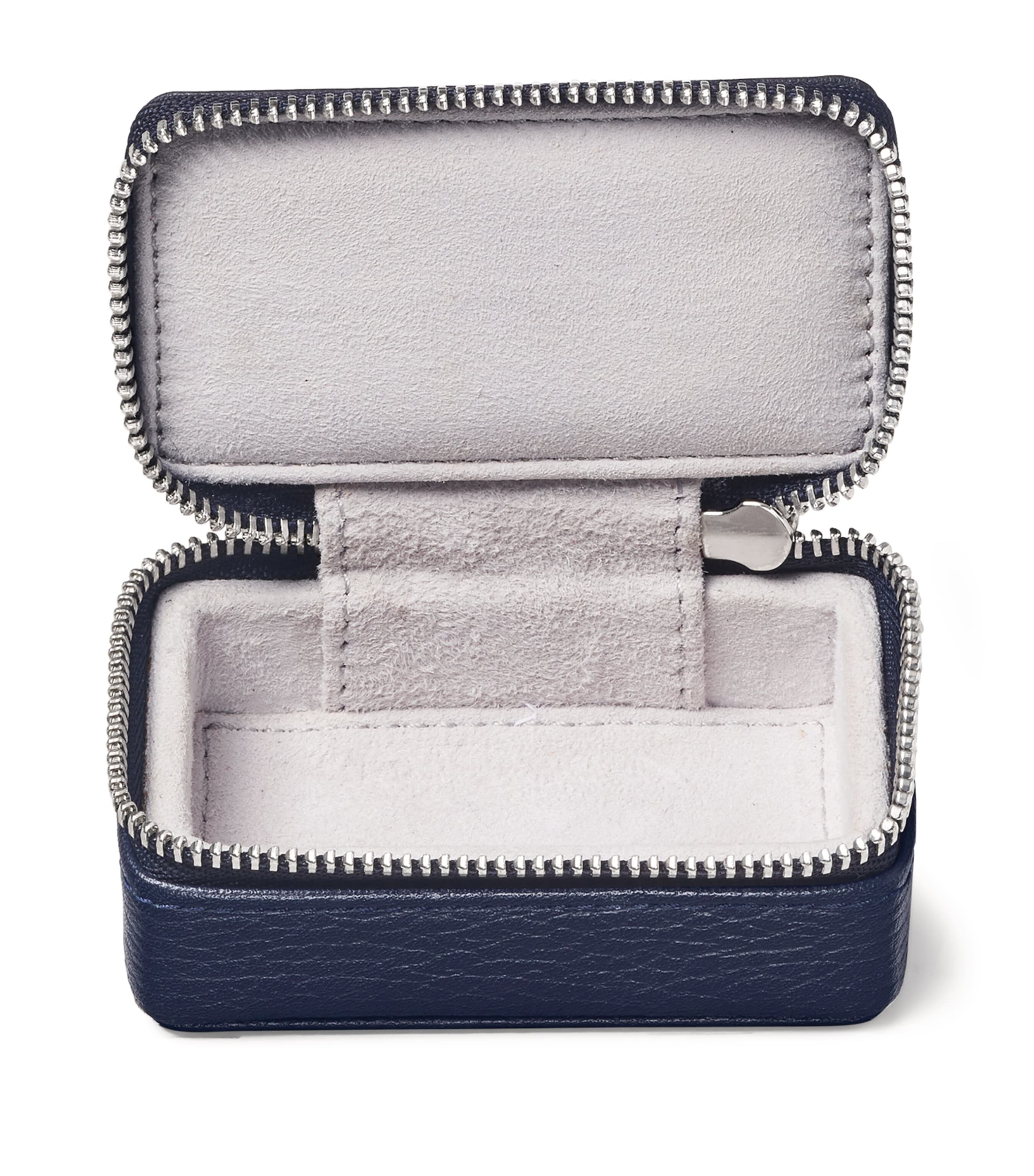Aspinal of London small leather travel jewellery case - British product