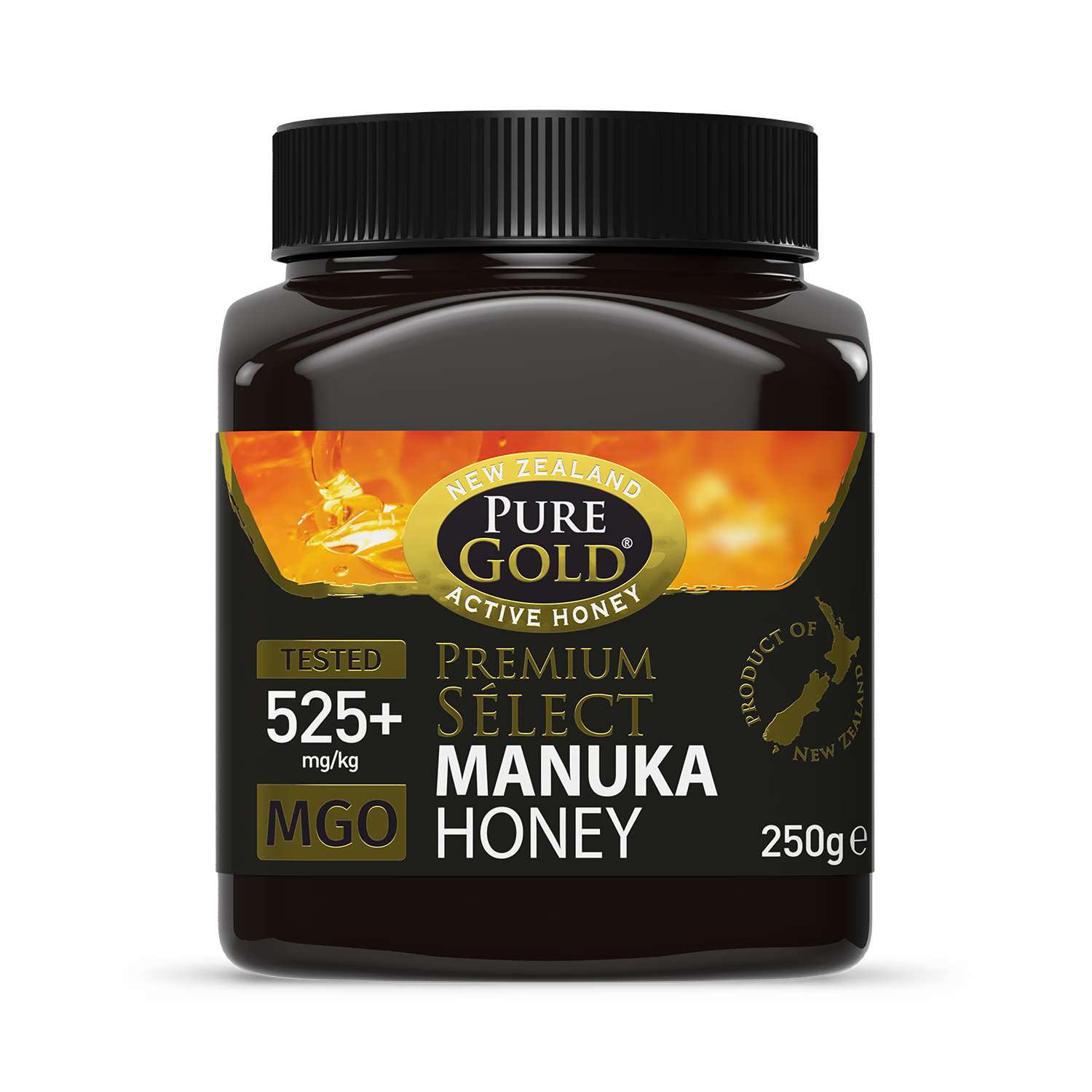 Pure Gold Manuka Honey MGO 525+ 250g (British brand)