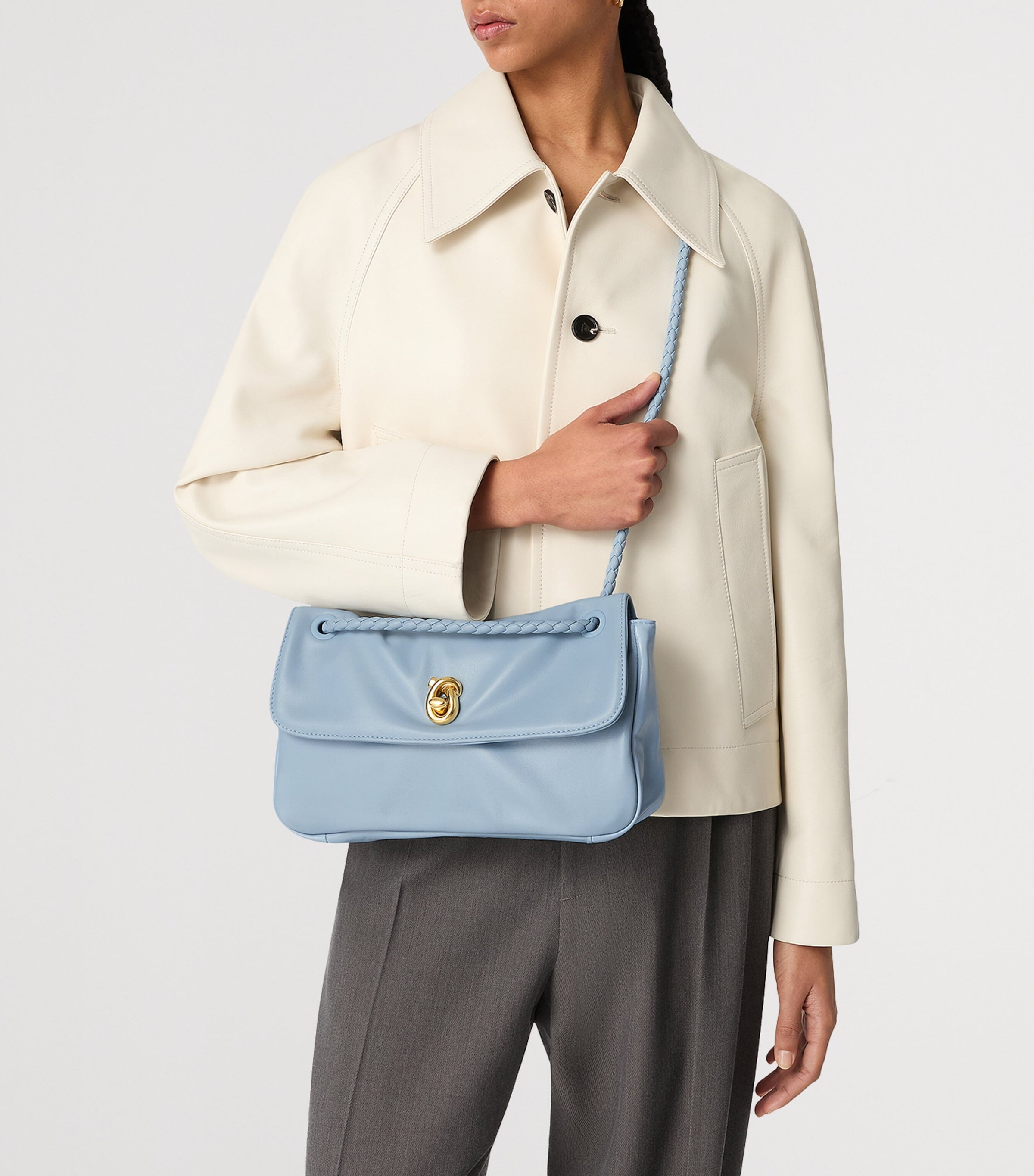 Bottega Veneta Madison cross-body bag lambskin - British product