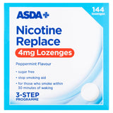 ASDA Nicotine Replace 4mg Lozenges Peppermint Flavour GOODS ASDA   