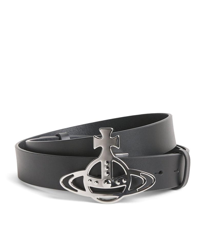 Vivienne Westwood Leather Orb Belt 3cm wide, imported from the UK