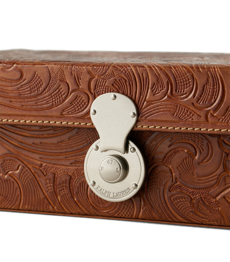 Ralph Lauren Home Calfskin Aidan Trinket Box, imported from the UK