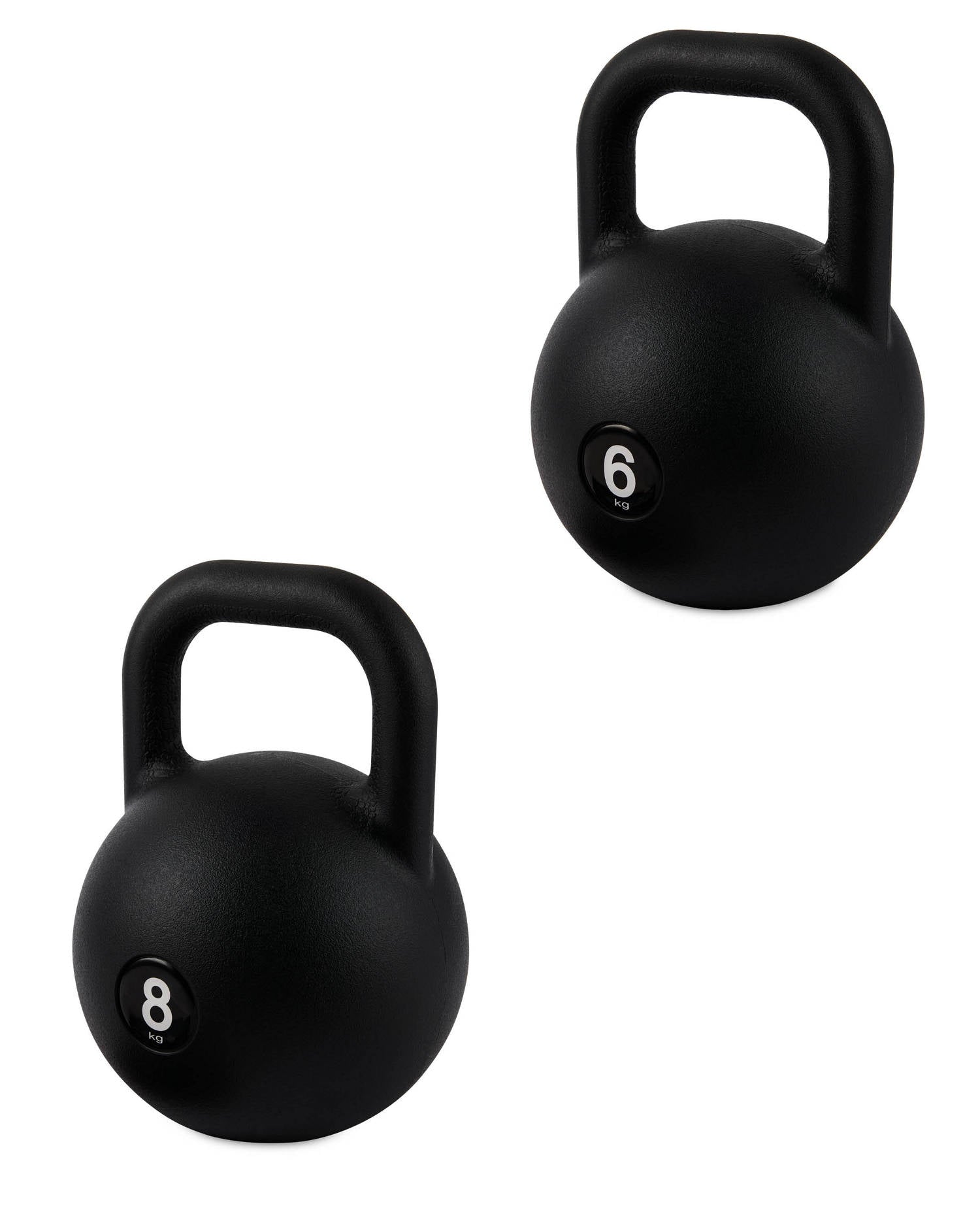 Kettlebell 6/8kg with anti-slip rubber feet, (British brand)