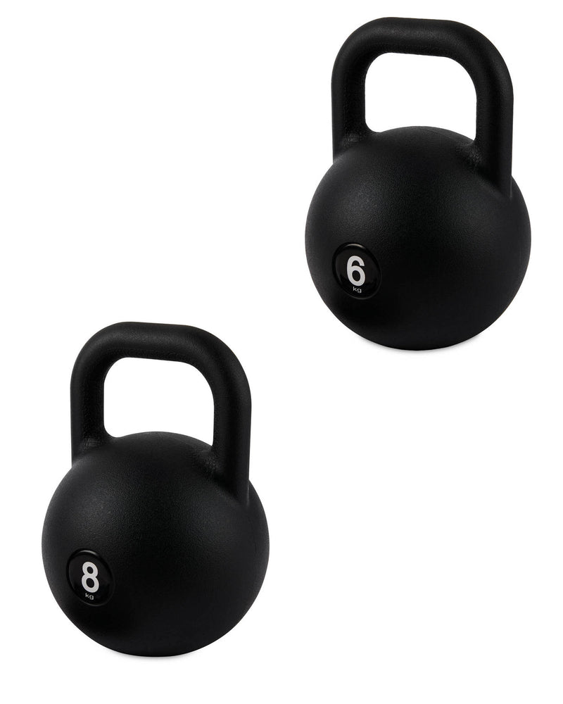 Kettlebell 6/8kg with anti-slip rubber feet, (British brand)