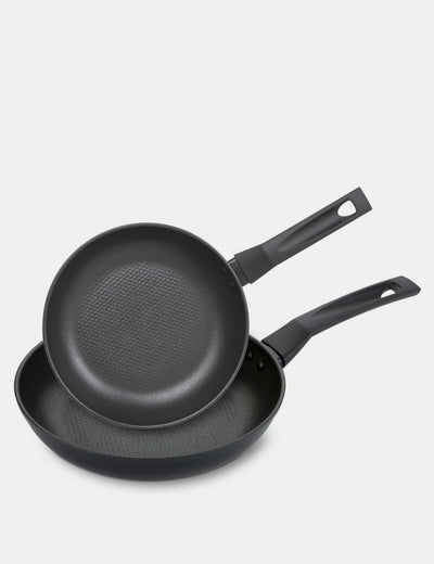 M&S 9 X Tougher Non Stick Frying Pan Set 21cm and 29cm- Buy online at McGrocer