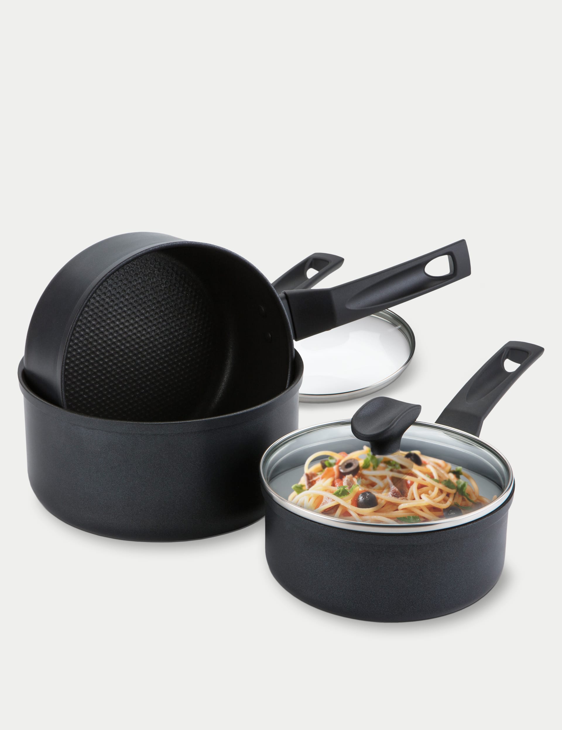 Prestige non-stick saucepan set of 3 (British brand)