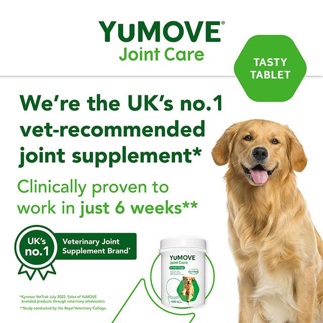 YuMOVE Dog Triple Action Joint Supplement   300 per pack GOODS M&S   