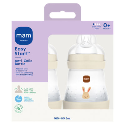 MAM Easy Start anti-colic bottle 2 x 160ml (British brand)
