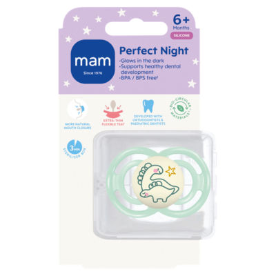 MAM Perfect Night silicone soother 6+ months, UK version