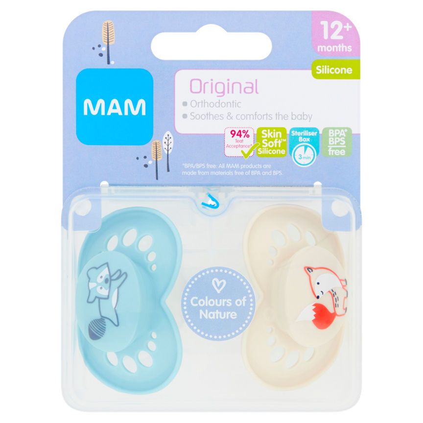 MAM Original Silicone Soothers 12+ Months