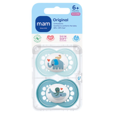 MAM Original Silicone soother 6+1 months, UK version
