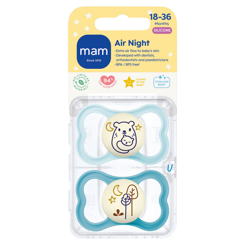 MAM Air Night soother 2-pack 18-36 months (British brand)