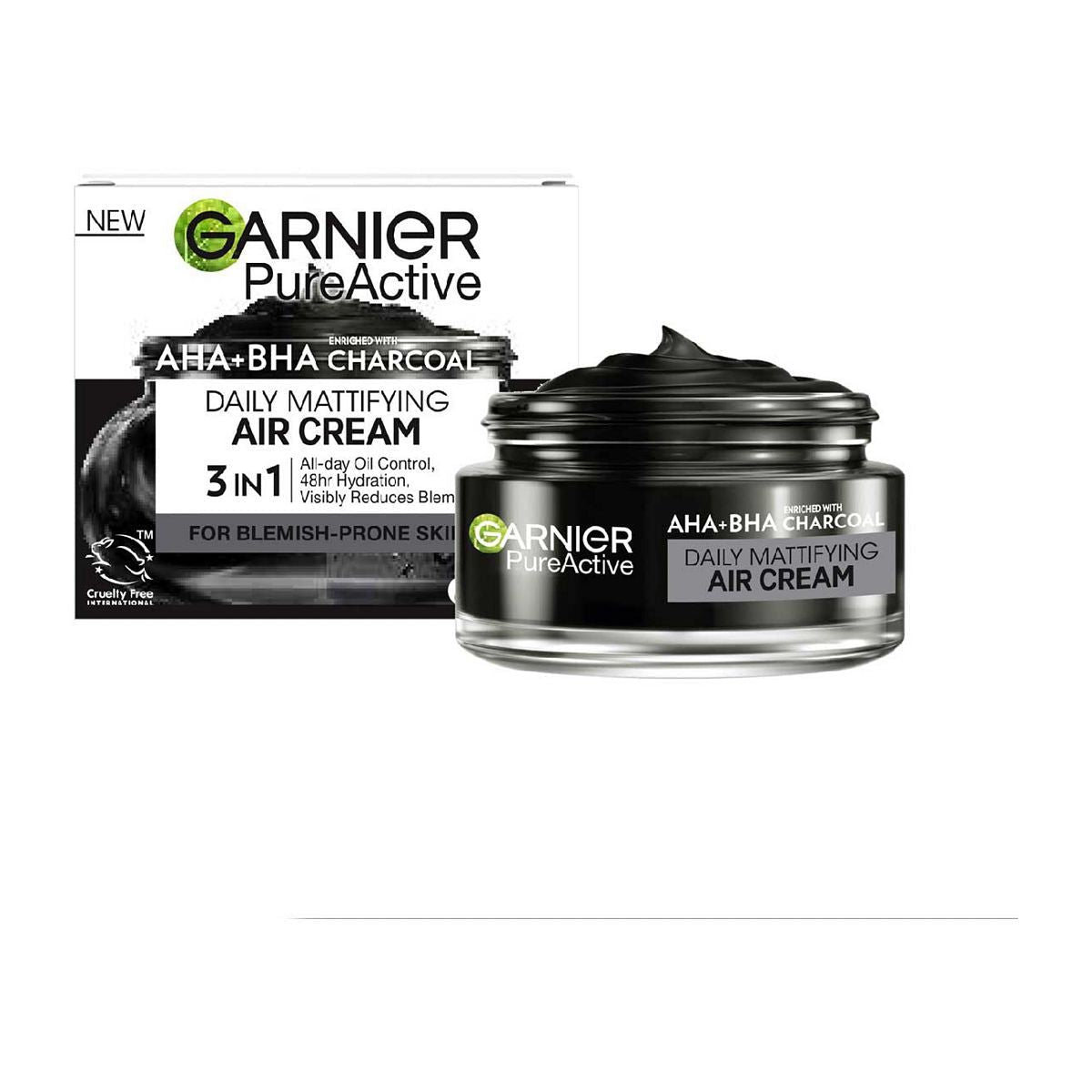 Garnier Pure Active AHA+BHA Charcoal Daily Mattifying Air Cream 50ml GOODS Boots   