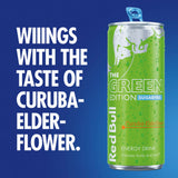 Red Bull Sugarfree Curuba Elderflower 250ml 4 pack, imported from the UK