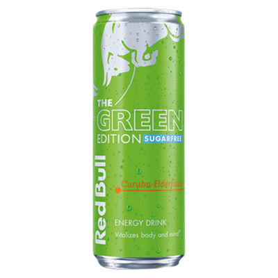 Red Bull sugar free Green Edition curuba elderflower 355ml - British product