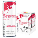 Red Bull Cherry energy drink 250ml 4 pack - British product
