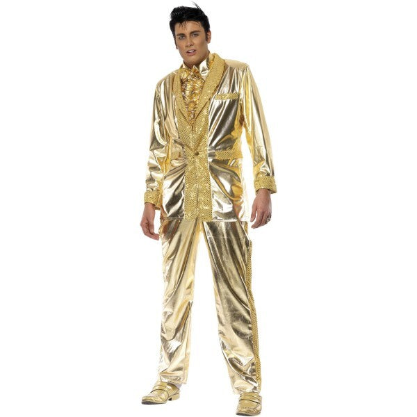 Smiffys Elvis Costume in gold - British product