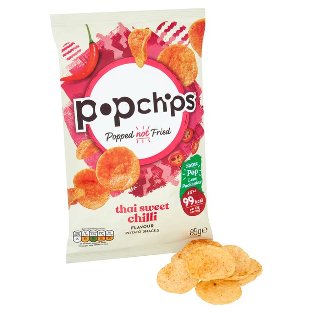 Popchips Thai Sweet Chilli Sharing Crisps   85g