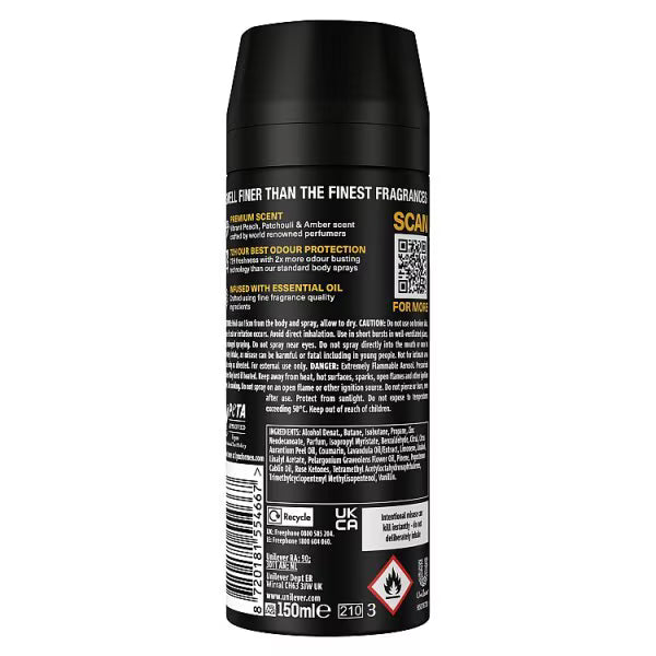 Lynx Premium Peach Infusion Body Spray 150ml, UK version