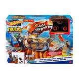 Hot Wheels Monster Trucks Arena Smashers Spin-Out Challenge Tiger Shark Playset GOODS Boots   