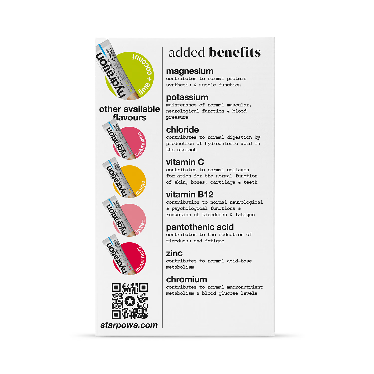 Starpowa hydration sachets Lime Coconut flavour 10 sachets (British brand)