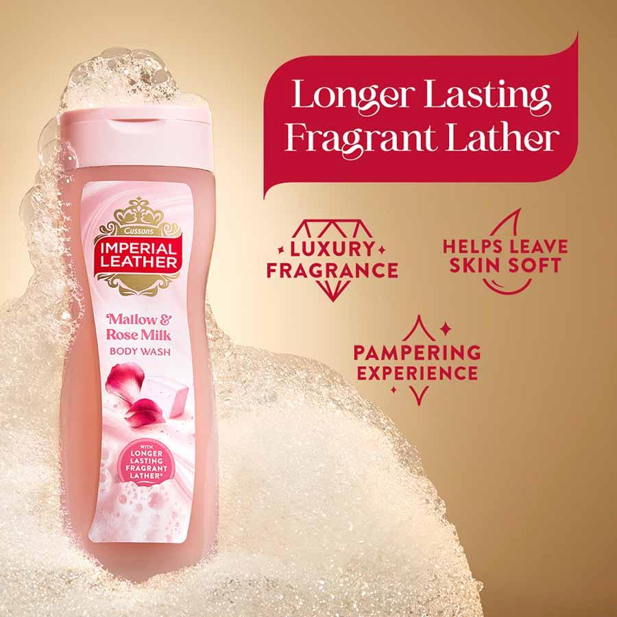 Imperial Leather Mallow & Rose body wash 480ml - British product