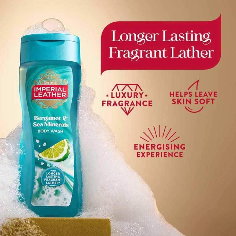Imperial Leather Bergamot & Sea Salt body wash 235ml - British product