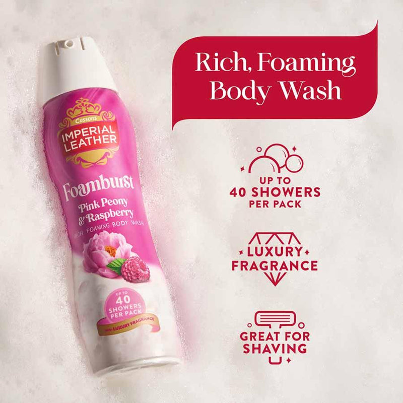 Imperial Leather Foamburst Nourishing Body Wash 200ml - British product