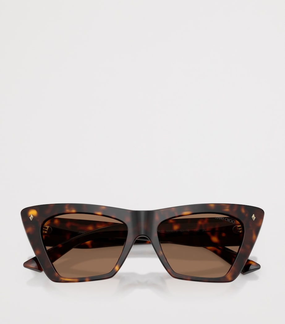 Jimmy Choo square cat eye tortoiseshell sunglasses, UK version