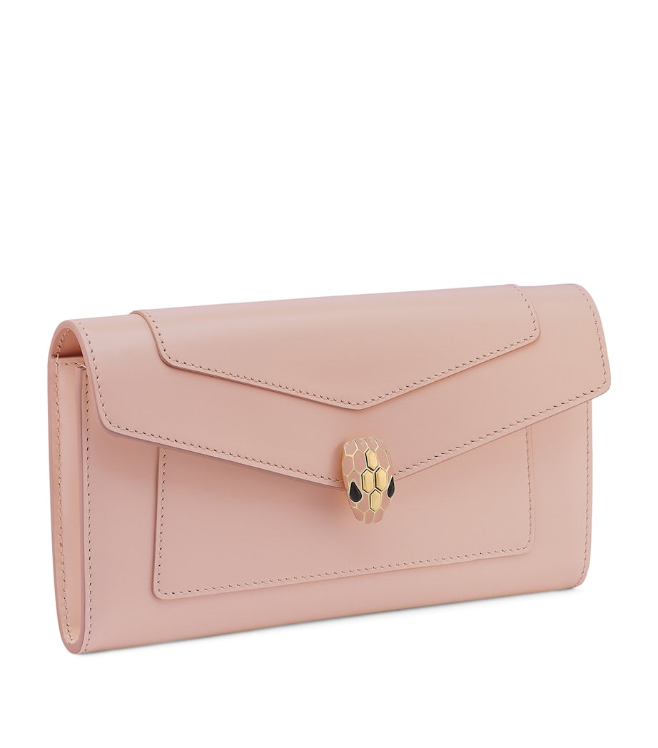 Bvlgari Serpenti Forever long wallet calfskin leather, UK version