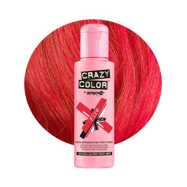 Crazy Color Semi Permanent Hair Color Cream Fire 56 GOODS Superdrug   