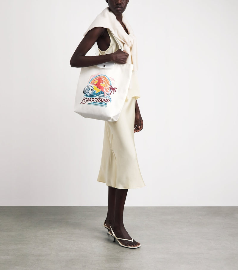 Longchamp Le Pliage canvas tote bag medium (British brand)