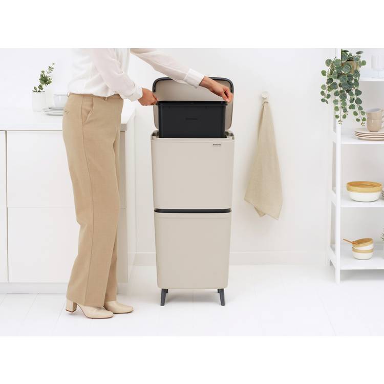 Brabantia recycle bin beige 20+25L (British brand)