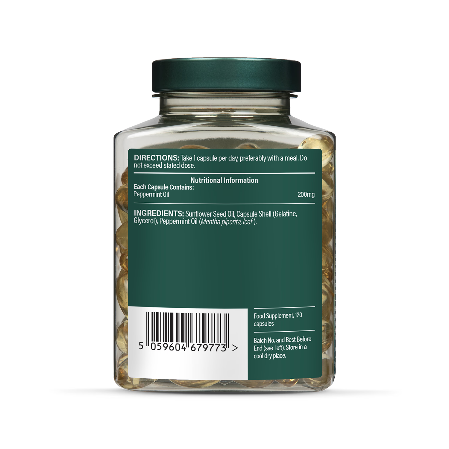 Holland Barrett Oil of Peppermint 120 Capsules, UK version
