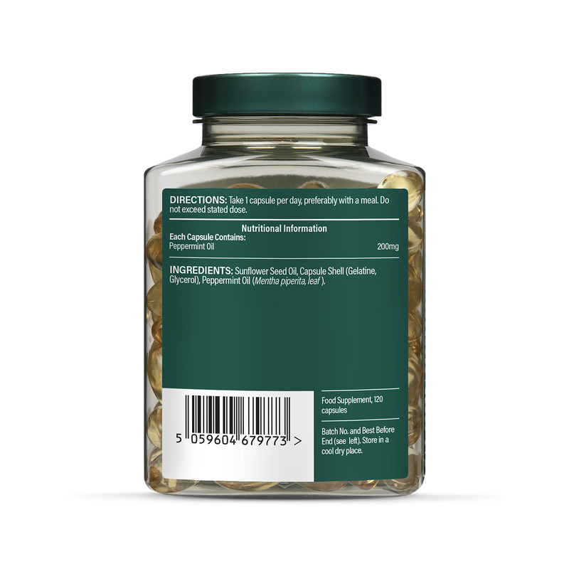 Holland Barrett Oil of Peppermint 120 Capsules, UK version