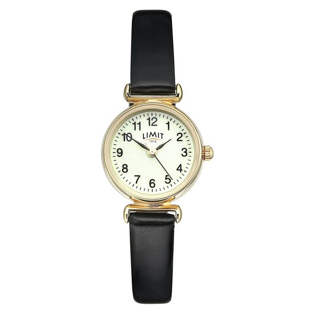 Limit ladies glow dial watch gold plated strap (British brand)