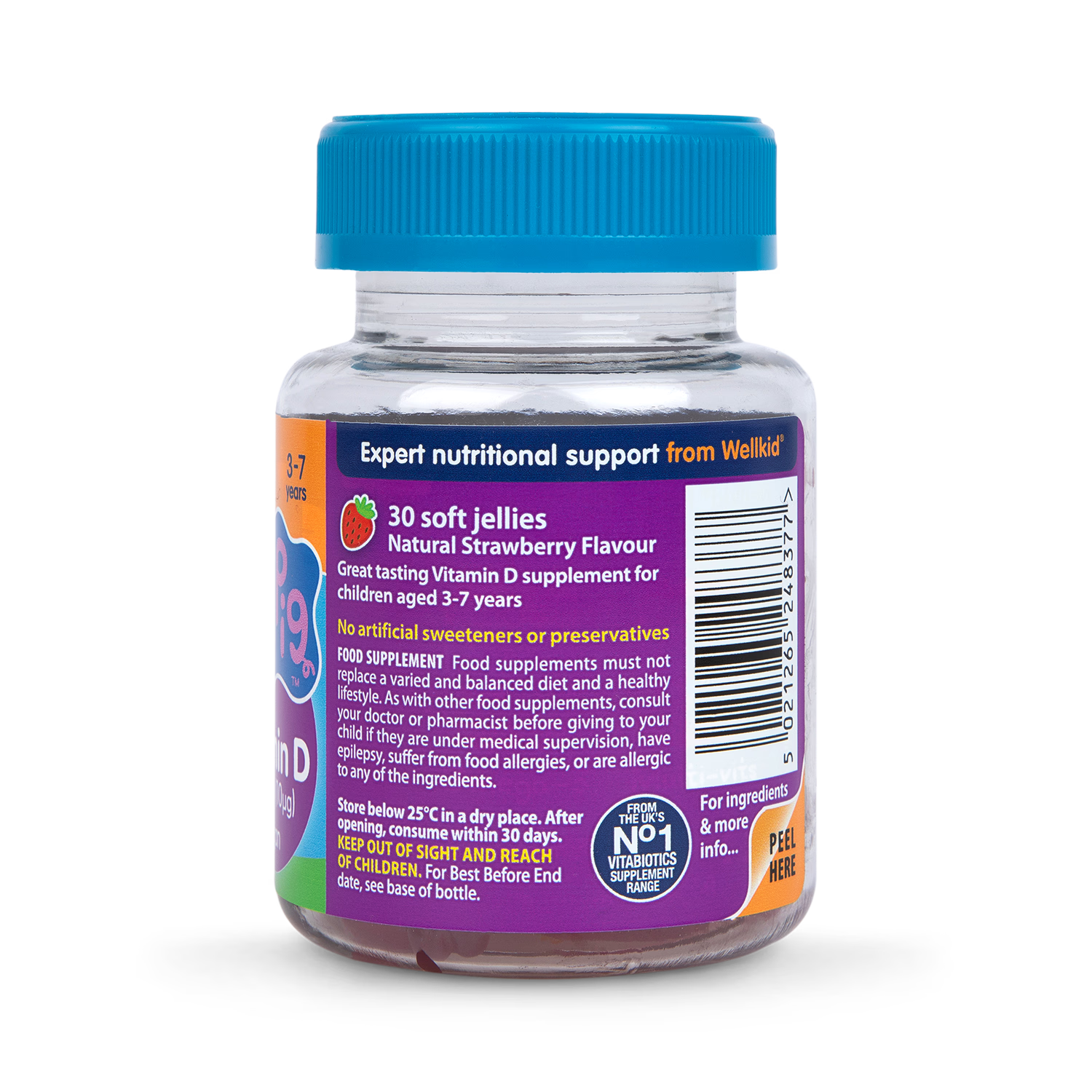 Vitabiotics Wellkid Peppa Pig strawberry gummies 30 pack (British brand)